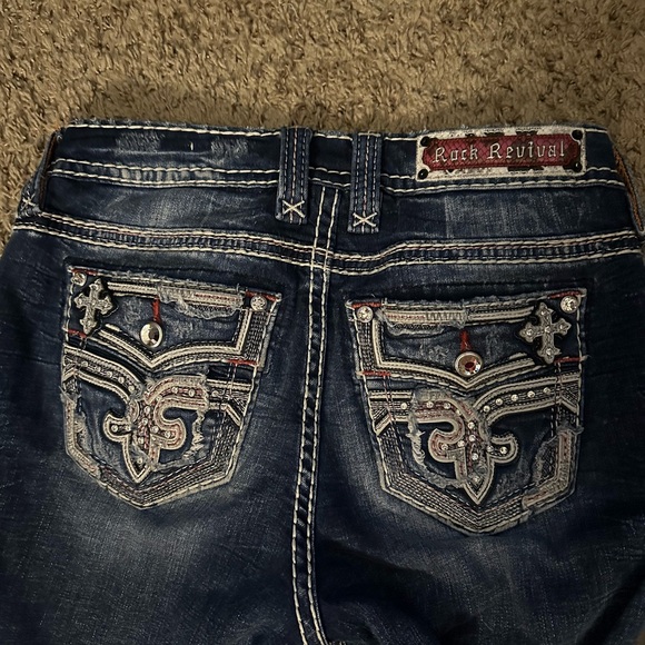 Rock Revival Women's Blue Jeans - Picture 1 of 3